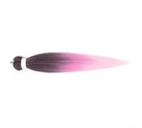 Estensione dei capelli lisci a treccia jumbo sintetica da 26 pollici per trecce bionde rosa Estensione dei capelli sfusi S-FR-25-26 pollici-8 pezzi/lotto