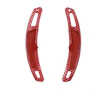 Estensione del Cambio, per Porsche, per 718, per Spyder, per Cayenne, per Coup茅 2020 2021 2022 2 Pezzi ABS Volante Sportivo per Auto Cambio Manuale a levetta (in Carbonio forgiato) (Rosso Cartone)