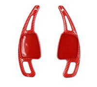 Estensione del Cambio, per S5, per Q5 A5 2018 2019 2020 2021; per SQ5 2018 2019 2020; 2 Pezzi Ricambi Auto Volante Sportivo Cambio Paddle Shifter (Rosso Carbonio) (Rosso Carbonio)