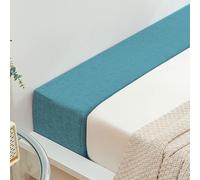 Estensione del materasso per riempire lo spazio tra materasso e testiera/muro, riempitivo per il letto, disponibile in 840 misure, spugna ad alta densità, con rivestimento rimovibile (blu scuro, 160 x