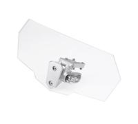Estensione del Parabrezza Motociclo, Deflettore Vento Clip Regolabile Universale sul Motociclo Flusso d'Aria Spoiler Trasparente Deflettori Prolunga Deflettore Accessori per Moto