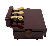 Estensione del pedale per pianoforte, tripla unità a pedale regolabile in altezza, 14 - 21 cm, per bambini, accessorio per insegnare, accessorio per pedale per pianoforte (marrone)