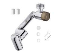Estensione del rubinetto - 9 x 5,4 cm in ottone massiccio universale | Inserto per lavello filtrato con 2 ovetti di ricambio | Spray viso rivolto verso l'alto | vasca da bagno da cucina |
