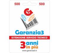 ESTENSIONE DEL SERVIZIO TECNICO GARANZIA + 3 ANNI MASSIMALE 500,00 EURO.