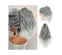 Estensione della coda di cavallo, 13 pollici, lunghezza corta della coda di cavallo, ondulata e riccia per clip, extension per capelli a coda di cavallo, parrucca sintetica naturale