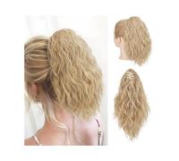 Estensione della coda di cavallo, 13 pollici, lunghezza corta della coda di cavallo, ondulata e riccia per clip, extension per capelli a coda di cavallo, parrucca sintetica naturale