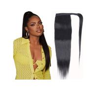 Estensione della coda di cavallo Capelli umani avvolgenti Clip in un pezzo di capelli 8-32 pollici Capelli remy brasiliani Estensioni dei capelli coda di cavallo lisci con pasta magica(28inches)