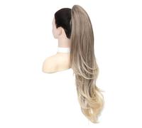 Estensione della coda di cavallo con clip ad artiglio da 26 pollici for donna, estensioni della coda di cavallo ondulata riccia dell'onda del corpo dei capelli per l'uso quotidiano(T12C-613)
