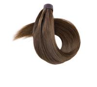 Estensione Della Coda Di Cavallo Dei Capelli Umani Delle Donne Avvolgimento Dritto Intorno Alle Estensioni Dei Capelli Della Coda Di Cavallo