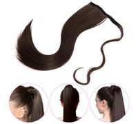 Estensione Della Coda Di Cavallo Riccia Ondulata Estensioni Dei Capelli