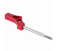 Estensione della Leva del Manuale Altezza Regolabile in Acciaio Inossidabile per Modifiche Precise e Uniformi Adatta per le Auto (rosso)