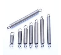 Estensione della molla, 1 pz Diametro filo 1,4 mm, Diametro esterno 16 mm, Lunghezza 60-332 mm 304 Acciaio inossidabile Piccolo gancio a doppia espansione Molla di tensione Gancio di espansione(280mm)