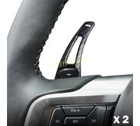 Estensione della paletta del cambio al volante dell'auto per Ford Mustang 2015-2023 2022 2021 2020 Fibra di carbonio/Nero lucido Car Styling