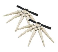 Estensione Delle Dita Articolata - Scheletro Hands Bone Claw | Finger Di Ossa Del Cranio Prop. Guanti Artigliati | 2 Pezzi Regolabili I Giocattoli Fantasma Stregati Si Adattano A Tutte Le Dimensioni D