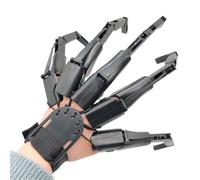 Estensione delle, mobili | Claws di cosplay di falso nero flessibile | Creepy Skeletry Bone Claw Hand, Halloween Party, Cosplay, Fint Skull for Witch Spirit Costume