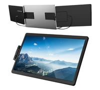 Estensione dello schermo per laptop - Schermo sottile portatile, supporto multi-schermo da viaggio | Schermo Full HD con risoluzione 1920x1080, pannello IPS 16,9 unità regolabile per l'uso su conf