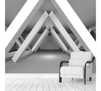 Estensione Dello Spazio Astratto Grande Geometria Cubica 3D Carta Da Parati Facile Installare Mobili Sfondi Ufficio Divano Camera Letto Sfondo Decorazione Murale-400cm×280cm