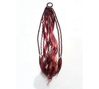 Estensione Elastica Della Coda Di Cavallo Del Terrore, Estensione Dei Capelli Boho Dreadlock, Installazione Rapida In Un Minuto, Code Di Cavallo Naturali Intrecciate A Mano(Type D)