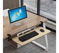 Estensione ergonomica da scrivania con stabile vassoio estraibile per tastiera con clip a C per una digitazione confortevole e un uso del mouse sotto la scrivania, perfetta per l'installazione di casa