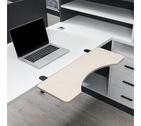 Estensione ergonomica da scrivania e vassoio per tastiera bloccabile, estensione pieghevole a 90° per ufficio, casa, ufficio e scrivanie da gioco, aumenta l'efficienza e il comfort dello spazio di