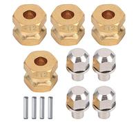 Estensione Esagonale da 12 mm, Vari Modelli Disponibili Distanziali Ruota Rc in Ottone Massiccio per Auto cingolata SCX10 90046 90047 1/10 RC(12mm)