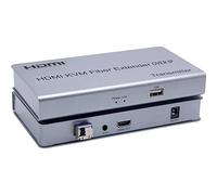 Estensione fibra ottica HDMI KVM su IP, estensione dell'interruttore in fibra ottica HDMI KVM 20 km su IP Cavo fibra LC SC USB 2.0 KVM condivisione tastiera mouse interruttore per monitor PS4 (TX+RX)