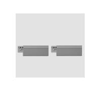 Estensione for rampa, rampa in plastica, pendenza dolce, giunzione libera, struttura stabile, for soglie e bagni(Grey)