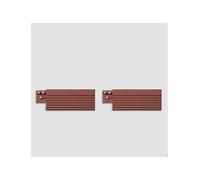 Estensione for rampa, rampa in plastica, pendenza dolce, giunzione libera, struttura stabile, for soglie e bagni(Brown)