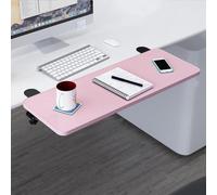 Estensione for scrivania Pieghevole 52/65/75X25 cm, Vassoio for Tastiera in Legno, allevia la Fatica, migliora Postura, for Estensione del Tavolo da Ufficio/Scuola(Pink,52 * 25Cm)