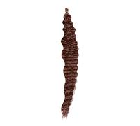 Estensione lunga dei capelli ricci profondamente ricci all'uncinetto 30 pollici rimbalzanti e capelli intrecciati completi per le donne nere con gli sguardi naturali