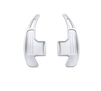 estensione paddle cambio Compatibile con Ford per Mustang per SHELBY GT500 2020 2021 2022 Leve del cambio Estensione del volante dell'auto(Silver)