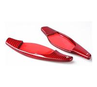 Estensione Paddle Compatibile con per RS4 RS3 RS5 TTRS 2016 2017 2018 Volante per auto in fibra di carbonio Paddle Extension Shifter Trim Sostituisci paddle(Red)