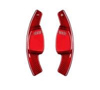 Estensione Paddle Compatibile con per RS4 RS6 RS7 RS5 Coupe Sportback 2020 2021 Cambio volante per auto Paddle Extension Comandi in fibra di carbonio(Red)