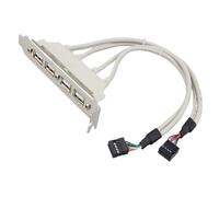 Estensione pannello frontale USB, 4 porte USB 2.0 scheda adattatore piastra di blocco pannello adattatore cavo USB a 4 porte - espansione multi-interfaccia per connessione ad alta velocità, lunghezza