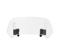Estensione Parabrezza Moto per Yamaha YZF R6 2003-2004, Regolabile Spoiler Clamp-On Moto Parabrezza Spoiler Deflettore Cupolino, Deflettori del Vento Shield,Large-Transparent