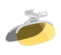 Estensione parasole per auto 2 in 1 con visiera polarizzata per ridurre i riflessi diurni e notturni per una maggiore sicurezza di guida (L)