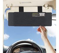 Estensione parasole per auto, TFY parabrezza e parasole laterale, protegge da abbagliamenti solari e raggi UV, universale per la maggior parte delle auto, 1 pezzo (nero)