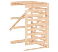 Estensione per bidoni della spazzatura in legno di pino massiccio, naturale e durevole, perfetto per giardino e cortile, legno non trattato per famiglie rispettose dell'ambiente