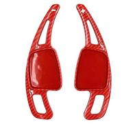 Estensione per Leva del Cambio al Volante per A3 A4 A5 S3 S4 S5 SQ5 SQ7 Q2 Q3 Q5 Q7 TT TTS, 1 Paio (Fibra di Carbonio Rossa)
