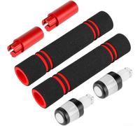 Estensione per manubrio scooter elettrico con luci a LED luminose e custodia in silicone morbido per Xiaomi e per i piloti Max G30 in cerca di visibilità notturna rossa (F)