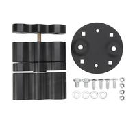 Estensione per montaggio Starrypxl Pack Supporto per tanica di benzina con doppia chiusura in alluminio anodizzato nero 1,75 galloni, sicuro e durevole, per avventure all'aria