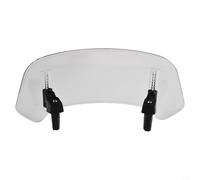 Estensione per parabrezza moto in ABS con altezza regolabile per ridurre al minimo la resistenza al vento e aumentare la sicurezza stradale (bianco)