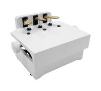 Estensione per pedale per pianoforte, con 3 pedali, altezza regolabile 14-21 cm, max. 100 kg, accessorio per bambini dai 4 ai 12 anni (bianco)