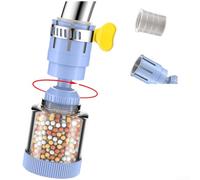 Estensione per rubinetto girevole a 360 gradi flusso regolabile per resistente agli spruzzi per multi stadio standard adatto per rubinetti da 15 mm a 25 mm resistente al calore ABS blu per uso cucina