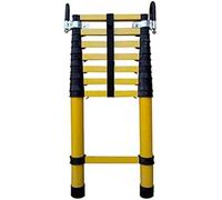 Estensione per Scale Telescopiche Multiuso per L'edilizia E La Casa, Scala A Pioli Diritta Telescopica Portatile in Fibra di Vetro, Carico Massimo 150 kg, 2m