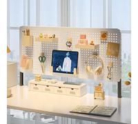 Estensione per scrivania da gioco con pannello privacy e organizer magnetico, include accessori, migliora il tuo spazio di lavoro e aumenta la produttività