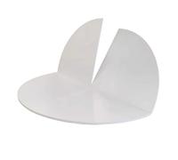 Estensione per Tavolo Pieghevole, Piano Del Tavolo Sostitutivo in Legno, Grande Desktop Rotondo Temporaneo Senza Gambe, per Catering, Banchetti, Feste(White,140cm/55in)