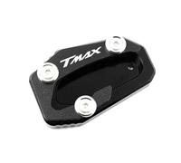 Estensione Piastra Estensione Cavalletto Laterale Moto Per Yamaha Per Tech Per Max TMAX560 T-MAX560 TMAX 560 SX DX Base, Tappi Valvola Piastra Di Supporto Cavalletto Moto(Nero)