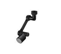 Estensione rubinetto in rame Aeratore Gorgogliatore Ugello Rotazione universale 1080° Rubinetto Spruzzatore Testa for da cucina Lavandino Braccio robot(Black 1080 Double)