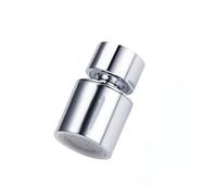 Estensione rubinetto in rame Aeratore Gorgogliatore Ugello Rotazione universale 1080° Rubinetto Spruzzatore Testa for da cucina Lavandino Braccio robot(360 Degree Sliver)